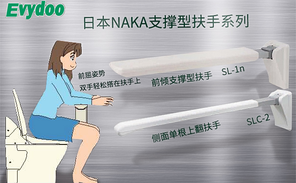 日本NAKA卫生间支撑型扶手安装的注意事项：